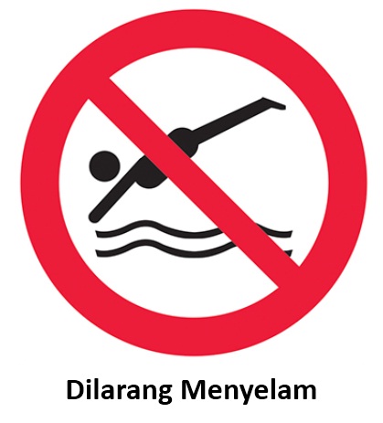 rambu k3 dilarang menyelam