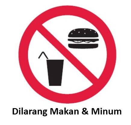 Rambu Dilarang Makan dan Minum