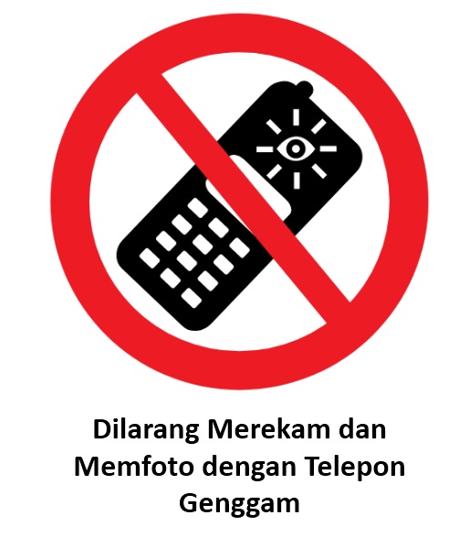Rambu K3 Dilarang Memotret Dengan Handphone