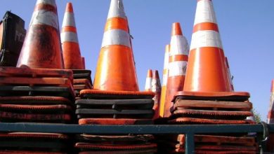 safety cone untuk memperingatkan dari bahaya k3